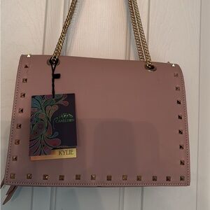 Pink Studded Conceal Carry Shoulder Bag